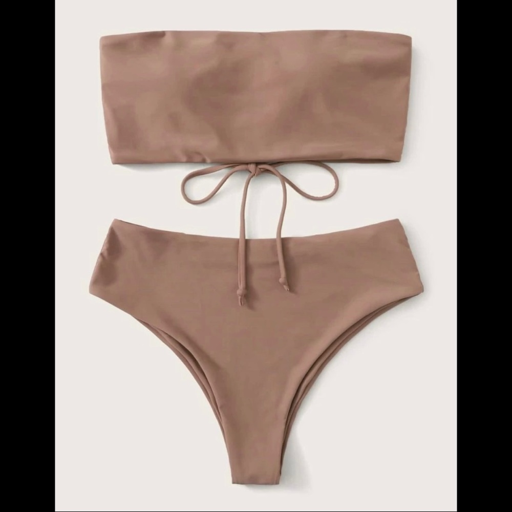 SHEIN bandeau bikini set